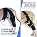 ZIGTAIL Dog ACL Knee Brace, Supportive Canine Leg Wrap, Black (S)