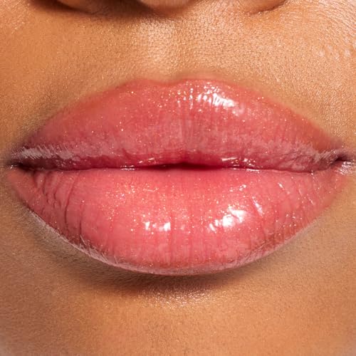 Image of Revolution Pout Lip Gloss Stick - Shimmer Sugar Cookie Pink | Juicy Tint with Glossy Balm Finish | Moisturizing, Lightweight & Non-Sticky | Vegan & Cruelty-Free | 3g