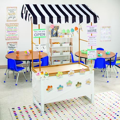 Fun Express 151 PC Teacher Room & Class Room Set - 10 Store Theme Bundle for Social Studies Holiday & Fall - Table Top Door & Wall Display