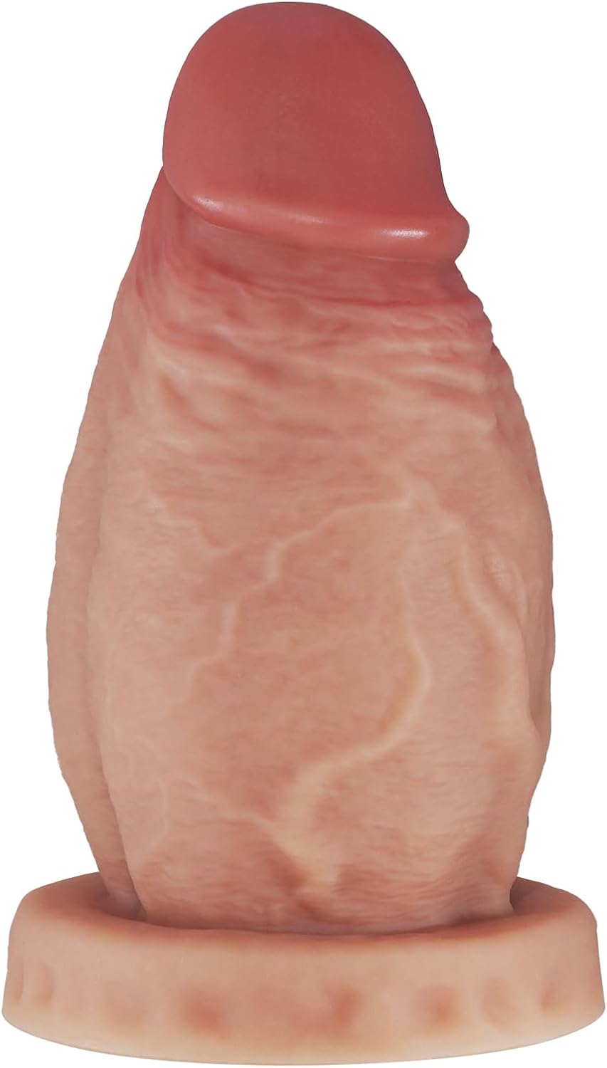 3.9'' Diameter Huge Thick Dildo, 8.26 inch Silicone Gaint Girth Dildos, Butt Plug Sex Toy for Anal Stretcher, Extra Large Monster Dildo No Balls for Advanced Player