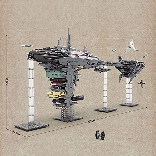 RcBrick 6388 Teile Fregatte Modell, MK21001 Nebulon-B Riesig Raumschiff MOC Klemmbausteine Bauset Kompatibel mit Lego… – Bild 7