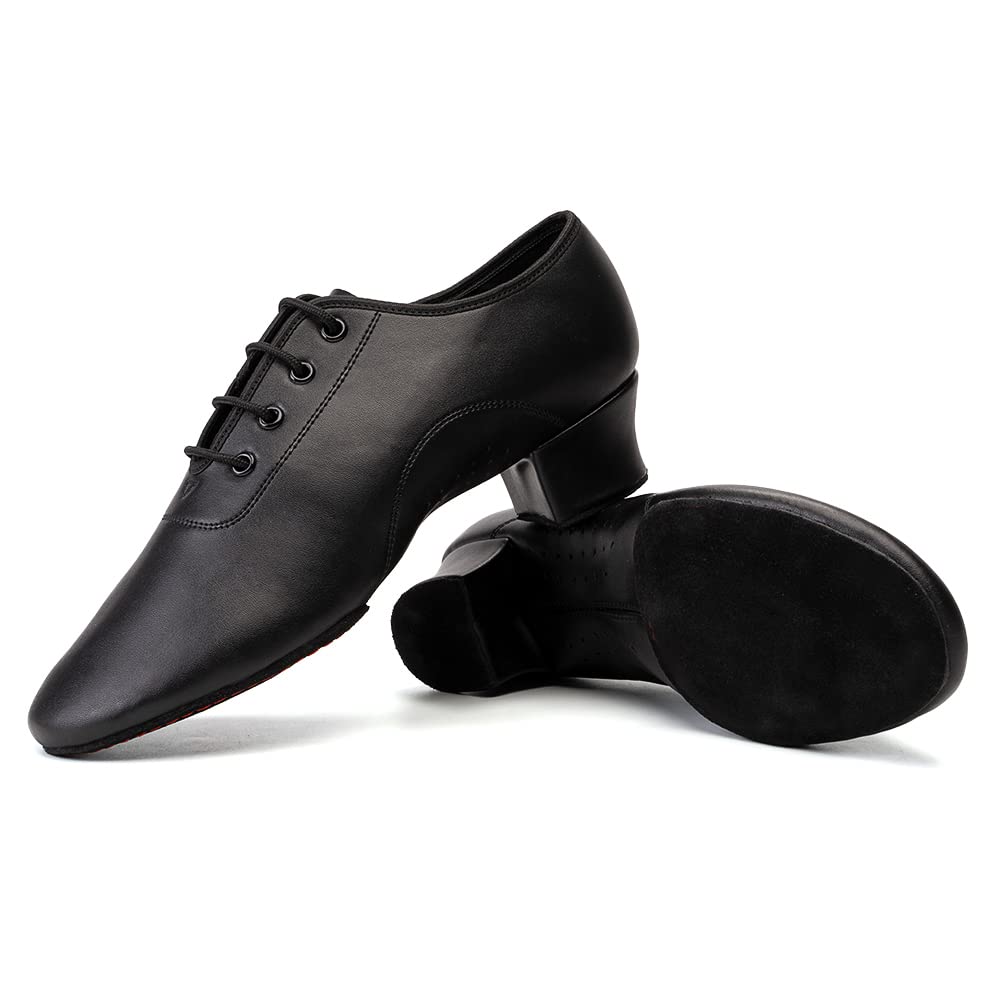 HIPPOSEUS Zapatos de Baile Latino para Niños y Hombres Zapatos de Suela Partida Zapatos de Baile de Salsa Tacón Bajo