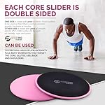 Limm Core Sliders for Working Out - Exercise Sliders Fitness, Stability, Ab, Legs & Full Body (Set of 2) - Bonus Carry Bag & Workout Ebook - Gym Gliding Disc Pads for Hardwood, Carpet & More - Image 3