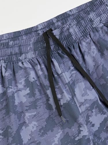 Image of TECHNOSPORT Men's Regular Fit All Over Print Stretchable Shorts with Quick Dry, Anti Odour for Gym, Sports and Regular Use