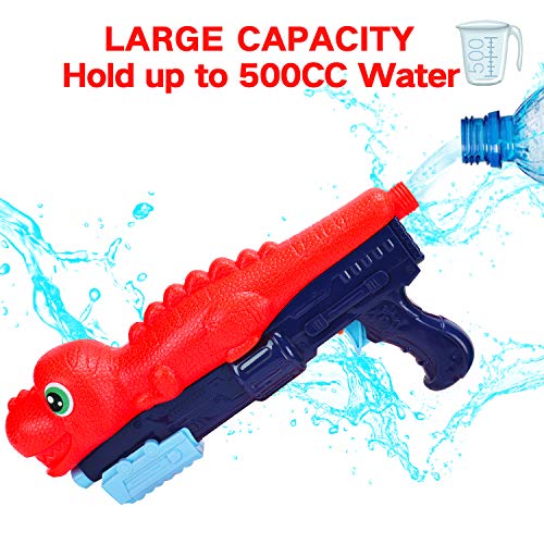 2 Pack Water Gun for Kids, Squirt Guns Water Soaker Blaster Toys Dinosaur Crocodile Gift for Boys Girls Children, Summer Swimming Pool Beach Backyard Yard Outdoor Games Outside Water Pistol Toys