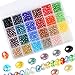 Facettierte Glasperlen 1200 Stück Kügelchen zum Basteln 24 Farben Bunt Perlen für DIY Schmuckherstellung Armband Herstellung mit Aufbewahrungsbox Armband günstig Kaufen-Facettierte Glasperlen 1200 Stück Kügelchen zum Basteln 24 Farben Bunt Perlen für DIY Schmuckherstellung Armband Herstellung mit Aufbewahrungsbox