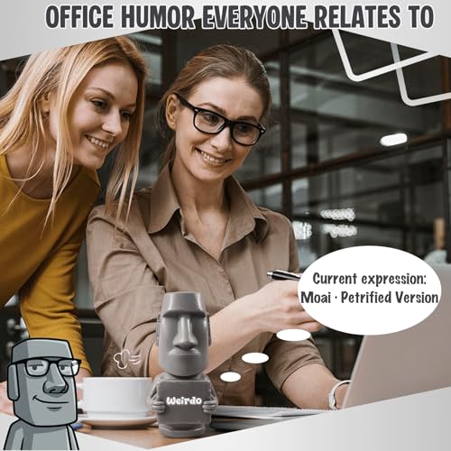 Figura decorativa Moai de resina divertida para amigos miniatura 3