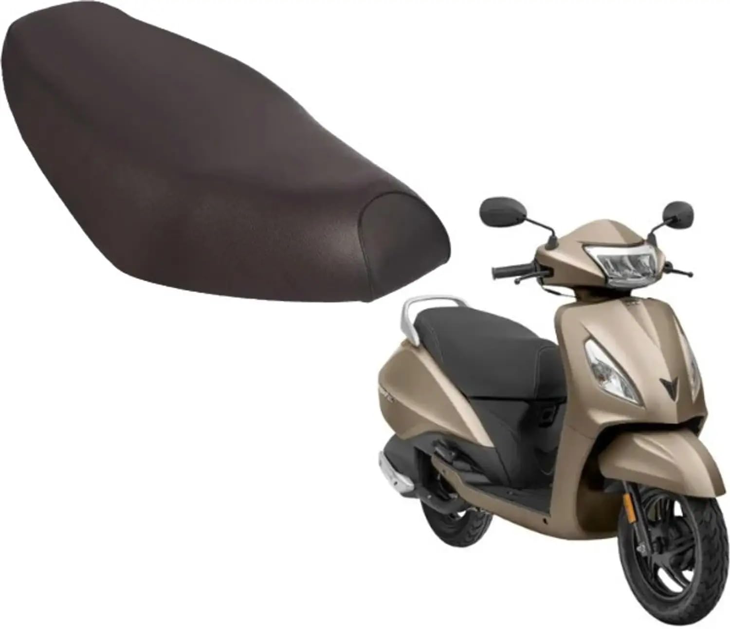 Seat Cover for [ Jupiter ] PU Leather Waterproof Single Bike Seat Cover, Protect from Rust and Dust, Black-image-18