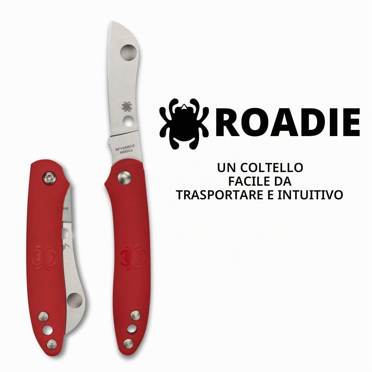 Spyderco SC189PRD Coltello Tascabile, Unisex – Adulto, Rosso, Taglia Unica