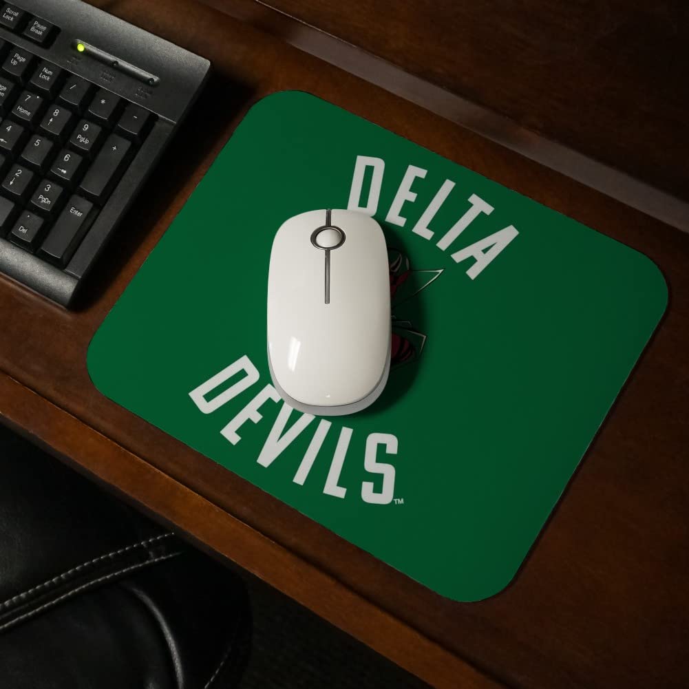 Mississippi Valley State University Delta Devils Logo Low Profile Thin Mouse Pad Mousepad