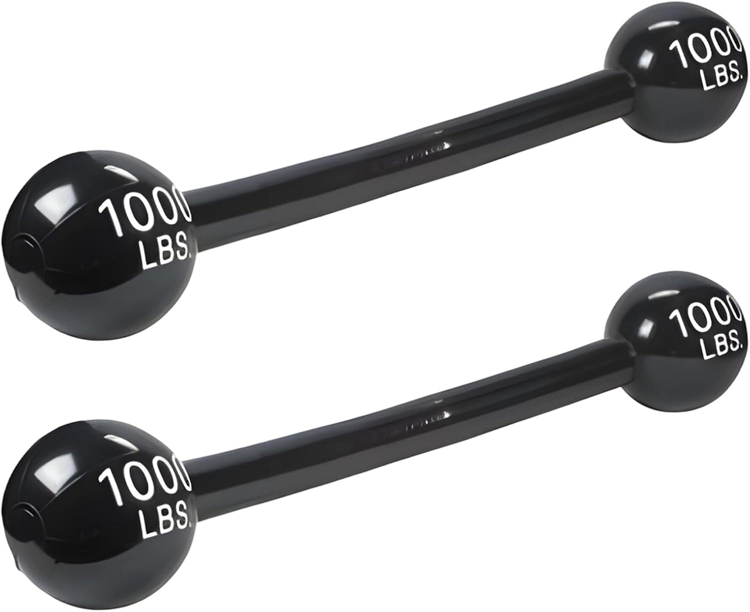 2 Pcs Inflatable Dumbbell Children’s Dumbbell Toys, 120cm Inflatable Blow Up Dumbbells Barbell Toys for Kids Adults Weights Inflatables Props, for Circus Strongman Fancy Dress Accessory (Black)