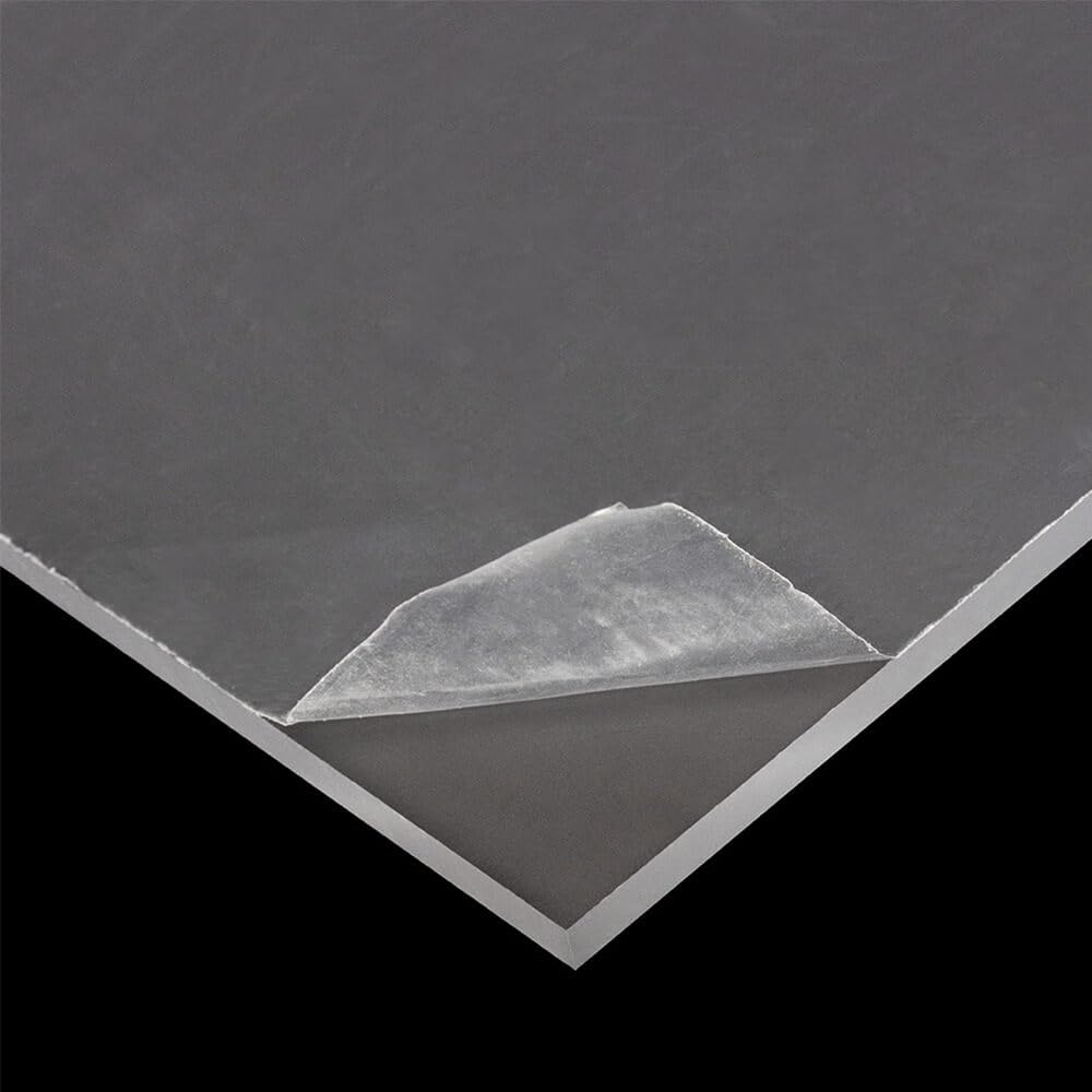 Acrylglasplatten GS satiniert - Zuschnitt nach Maß – 3 & 5 mm stark, 89% lichtdurchlässig, Milchglasoptik (5 mm - GS, Transparent satiniert, 50 x 40 cm)