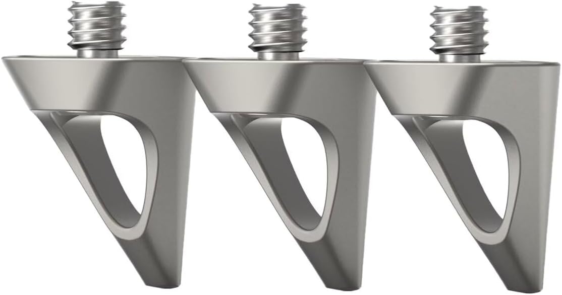 Peak Design Pro Lite Spike Feet for Pro Lite Tripod, Set of 3 Stainless Steel Feet, Superior Stability and Grip on Loose or Slippery Terrain
