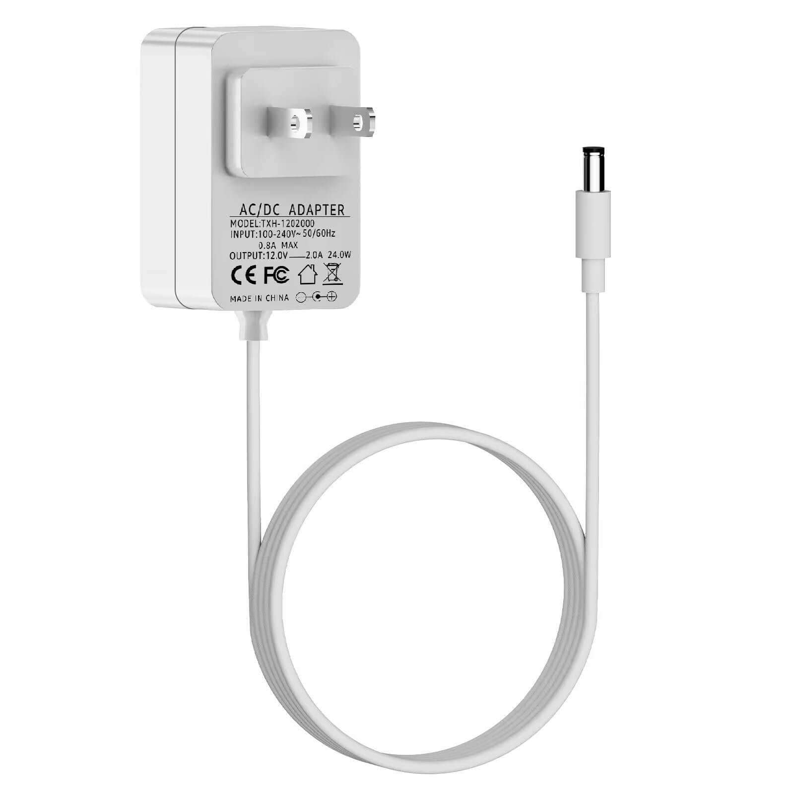 Photo 1 of 12V Vanity Mirror Power Adapter Power Cord Compatible with FENCHILIN/Hansong DC117-15 DC11715 / Hasipu/COOLJEEN Hollywood Vanity Mirror with Lights Replacement Makeup Mirror Charger