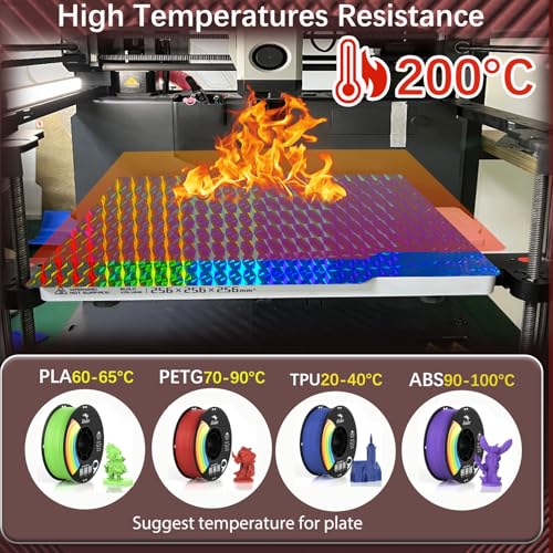 Image of JUUPINE 257x257mm Upgraded Build Plate for Bambu Lab X2D /A1 /X1C /X1 /X1E /P1P /P1S /P2S 3D Printer, Smooth Phantom+Smooth Skynet Pattern Double Sided Flexible Spring Steel Plate HeatingBed Platform