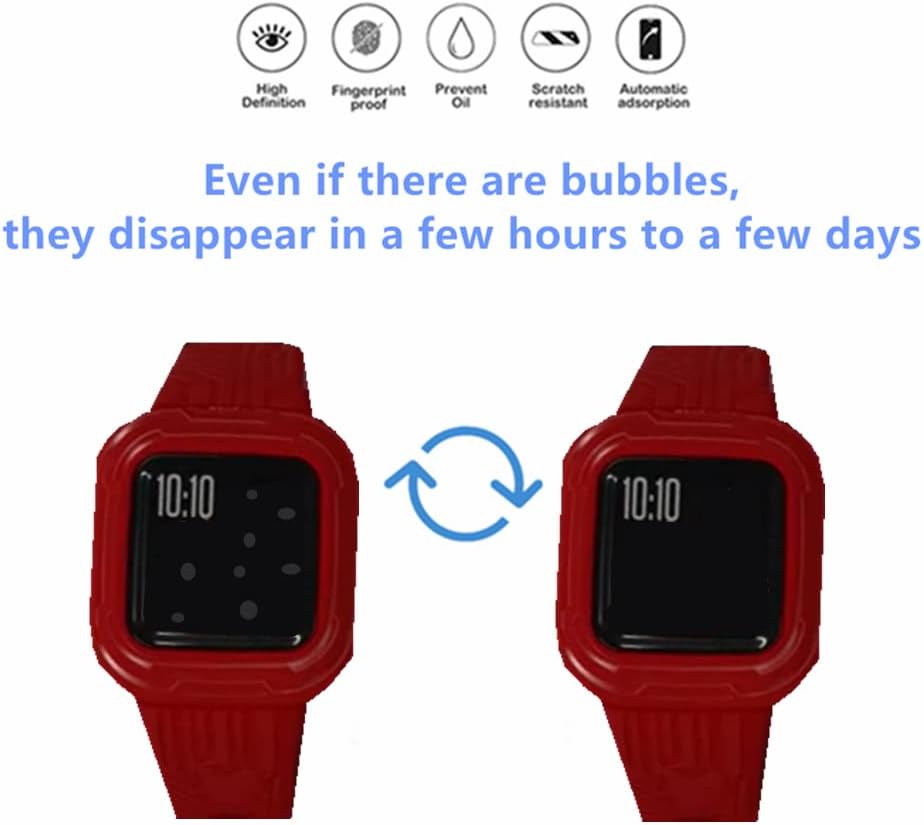 mihence 3pcs compatible with garmin vivofit jr 3 screen protector hd premium real full coverage invisible screen protector compatible with vivof