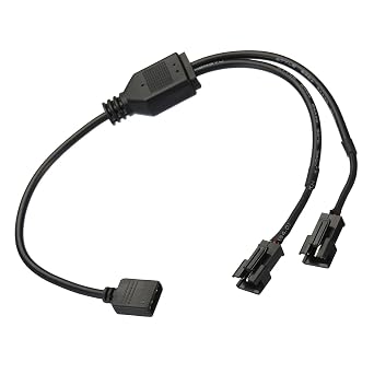 uxcell ARGB Splitter 5V 3Pin to SM 3Pin Male Extension Cable Adapter