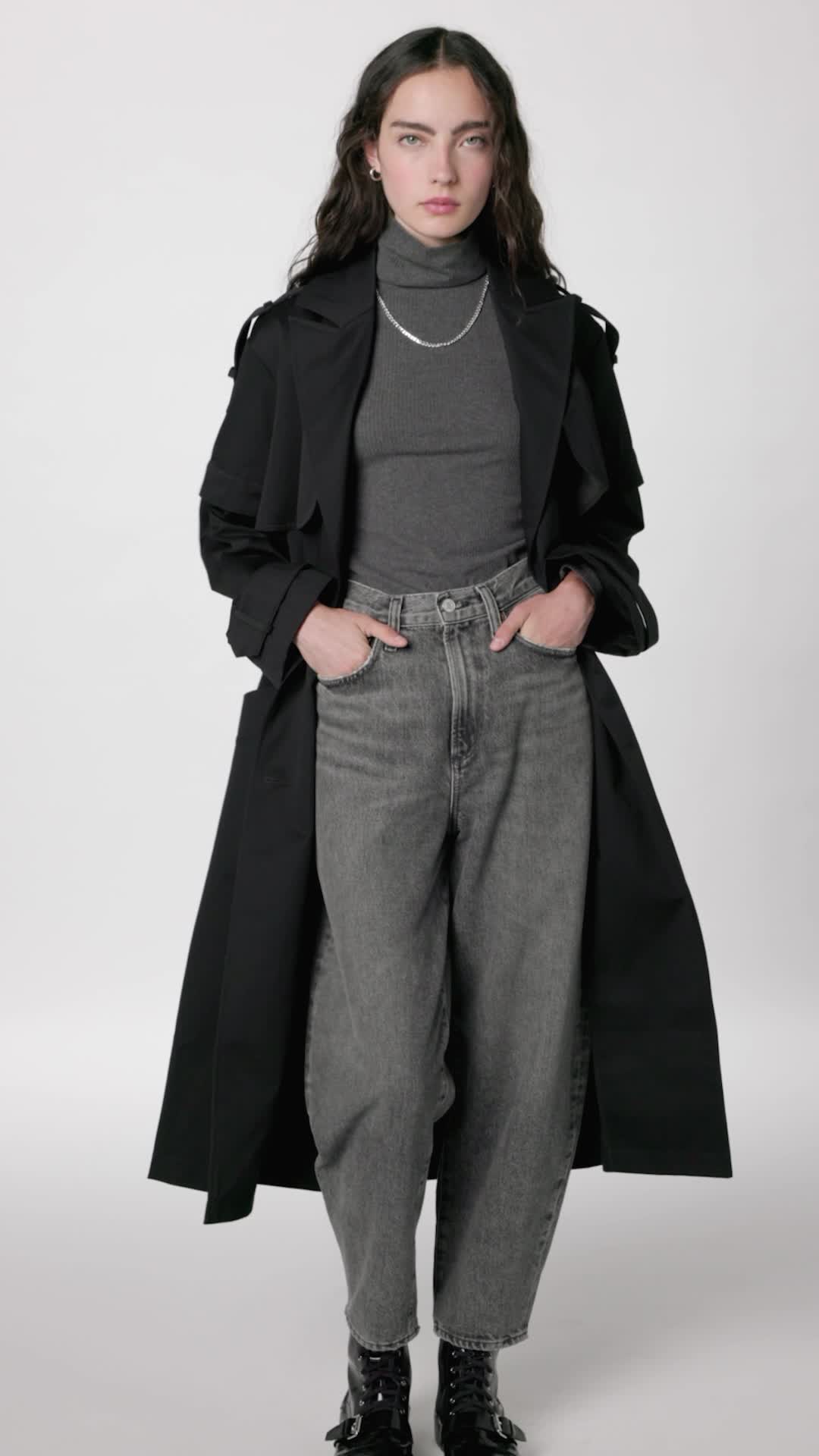 Amazon.com: AllSaints Women's Jackets Clyde Trench Black UK 6/US 2