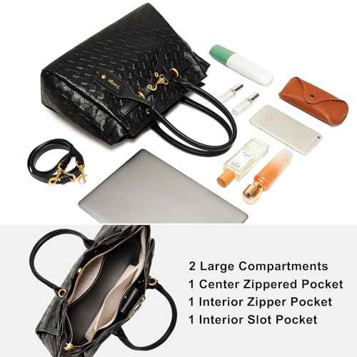 Purse and Handbag for Women Satchel Crossbody Shoulder Bag PU Leather Ladies Top Handle Tote Handbag with Adjustable Strap3
