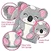 YOYTOO Koala Diary for Girls with Lock, Plush Koala Toys Gift for Teen Girls, Kids Koala Writing Journal Notebook, Birthday Gifts for Little Girls Ages 5 6 7 8 9 10-12 Year Old