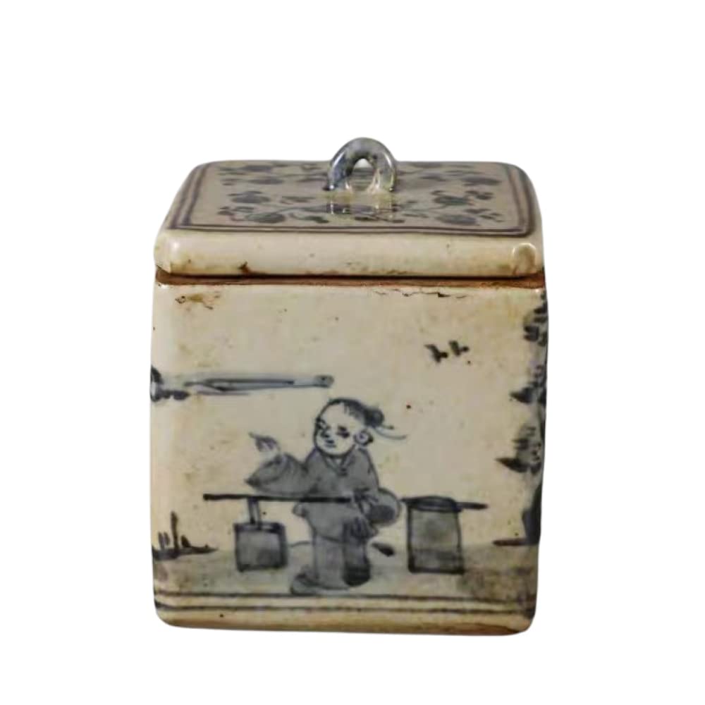 Céramique vintage chinoise de 10 cm pour embellir une étagère