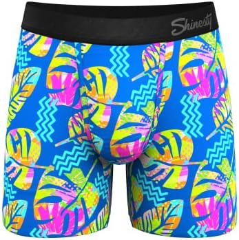 Shinesty Mens Ball Hammock Boxer Briefs Shorts Underpants with Pouch Pack of 1 (Oahu Blue, X-Large)