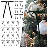 Picture of SIMISI RIBBON 24Pcs Green Christmas Velvet Ribbon Bows Decorations Xmas Ornaments Vintage Decor for Tree, Wreath, Garland (3/8'' Width, 5 * 7 inch)