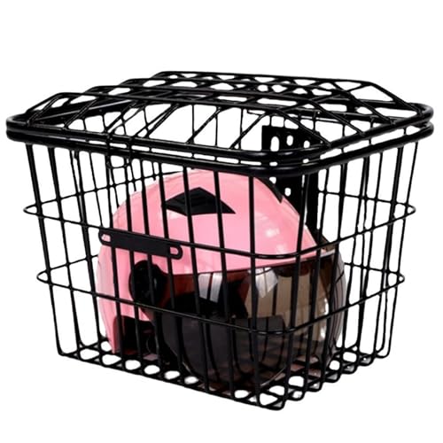 Panier pour vélo, Panier de vélo, Fil métallique Robuste pour capacité Amovible pour Transporter des Chiens, des Animaux domestiques, Courses, Avant