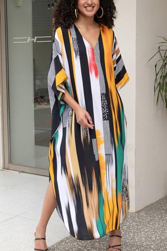 Robe Plus Size Loungewear Coupe Ample Bohème Chic