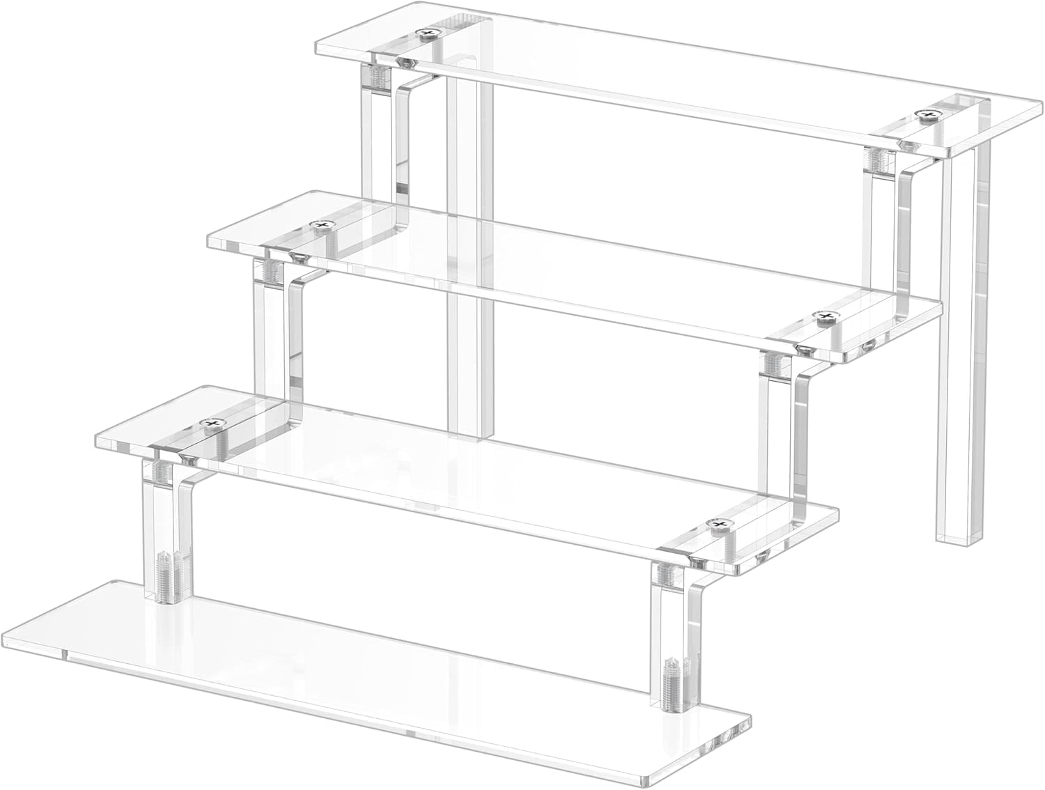 Grarry Acrylic Risers Display Stands, Perfume Organizer Stand, Acrylic Display Shelves Compatible with Funko POP Stand, Clear Display Stand Risers for Cologne Organizer Perfume Shelf Figure Stand