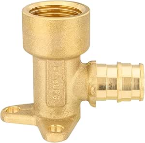Raccordi A Gomito Per Tubi PEX Adattatori Gomito A Goccia PEX 1/2" X 1/2" NPT Femmina - 12 Pezzi, Ottone Senza Piombo, Efield Raccordi PEX A Gomito - Foto 2