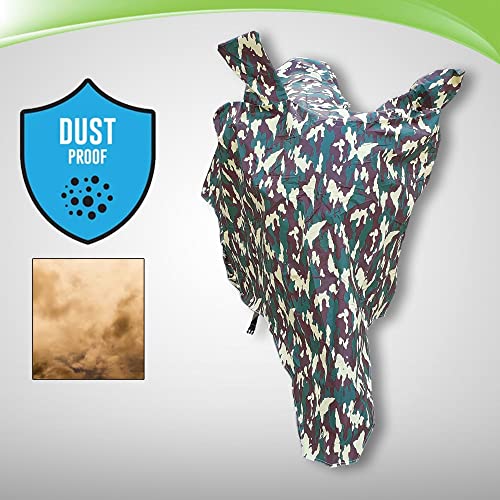 Image of Heavy Duty Body Cover for TVS Scooty Pep Plus | 100% Waterproof Cover | Sun, Snow, Dust & Scratch Protection (Jungle Matte)