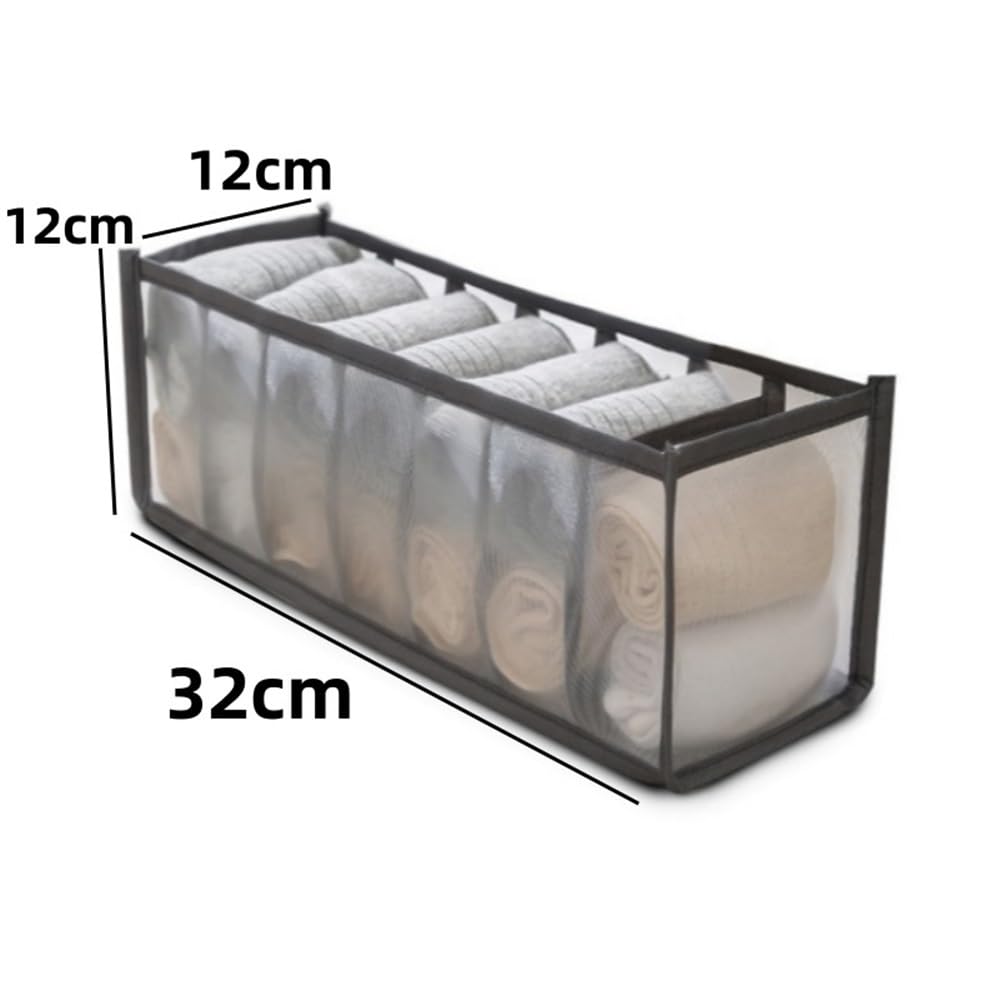 Boîte de rangement pour sous-vêtements et chaussettes, organisateur de soutien-gorge, solution robuste et haut de gamme à plusieurs niveaux, séparateurs de vêtements et accessoires pour le quotid