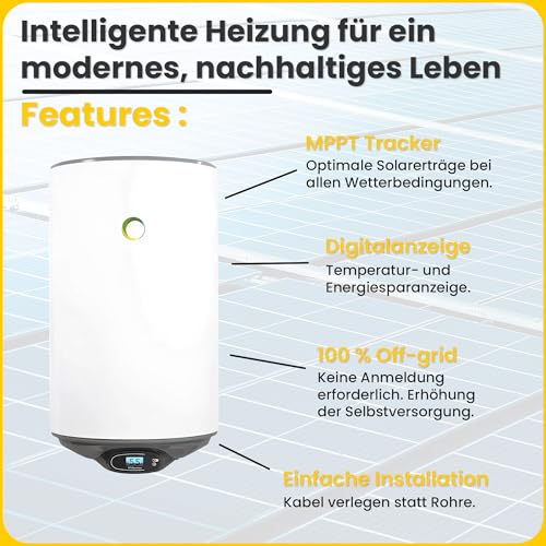 Offgridtec Sistema Solare 440 W Con Caldaia Ibrida Fothermo Da 30 Litri Per Il Trattamento Dell'acqua Calda - 3