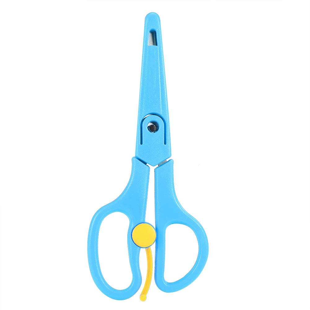 Set Forbici Per Bambini In Acciaio Inox Con Custodia – 15,5 Cm – Ideali Per Alimenti Morbidi, Rosa E Blu