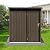 Metal Outdoor Storage Shed 5 x 4 FT, Steel Utility Tool Shed Storage House with Sloping Roof and Lockable Door, Waterproof Garden Storage Tool Shed for Backyard Patio Lawn (Brown, 5X4 FT)