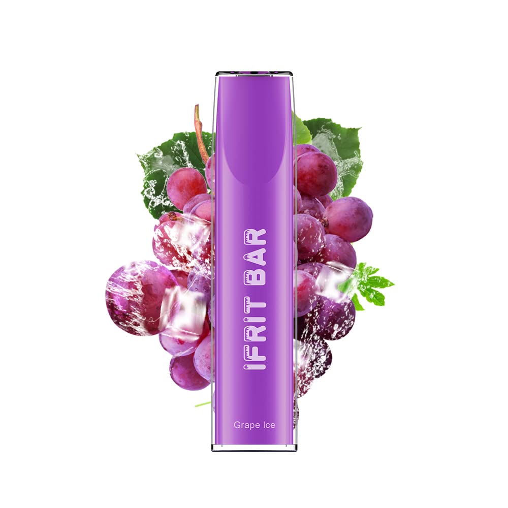 IFRIT Bar Disposable Vape - Grape ICE - (2ml) (Age VERIFICATION Required) (TPD Compliant) (Contains Nicotine) (2% Salt Nic) (Must BE 18!)…