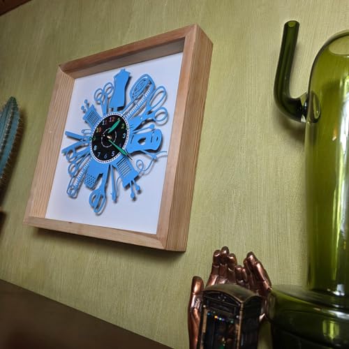 Horloge murale machine à coudre 35 x 35 cm cadre salon W0049KR - 7