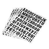 [CE QUE VOUS OBTENEZ] - Le kit d'autocollants contient 26 lettres majuscules et minuscules., 10 chiffres et 19 symboles en 1 feuille. Une quantité suffisante et une combinaison complète afin de répondre à vos différents besoins en de nombreuses occasions.