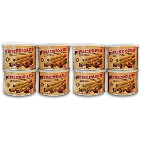 8 Pack Pirucream Chocolate and Hazelnut Wafer 10.59oz Cover