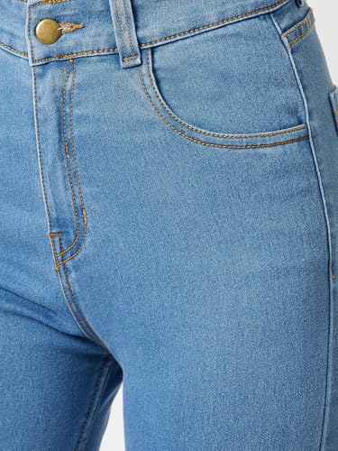 Image of Miss Chase Women's Skinny High Rise Cropped Stretchable Denim Jeans