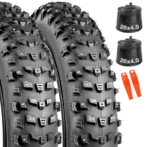 WEEROCK 26x4.0 Studded Tire with Tubes