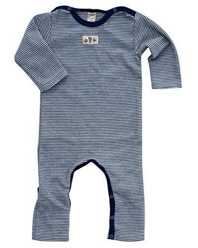 Combinaison laine soie Lilano 3 ans bleu naturel thermique