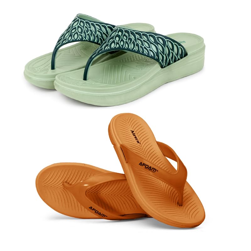 AIRSON Pack of 2 Flip Flop Slipper Slipper for Women | Soft Doctor Anti-Skid Slipper for Women |Slides, Flip-Flops, Slippers, Chappals | For Womens and Girls (B0D4DX7BKL) Amazon Price History, Amazon Price Tracker