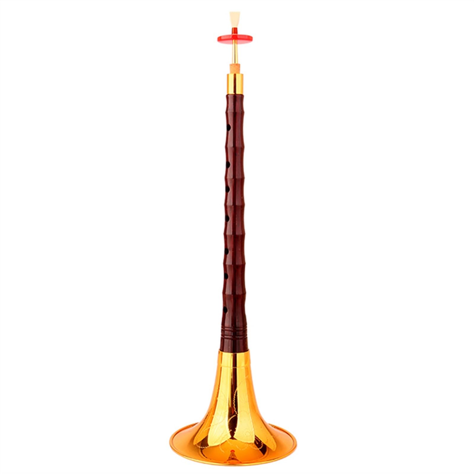 Professionell Suona Palisanderstange, Goldene Geschnitzte Schale, Suona-Horn, Erwachsenes Chinesisches Folk-Suona-Musikinstrument (Color : E)