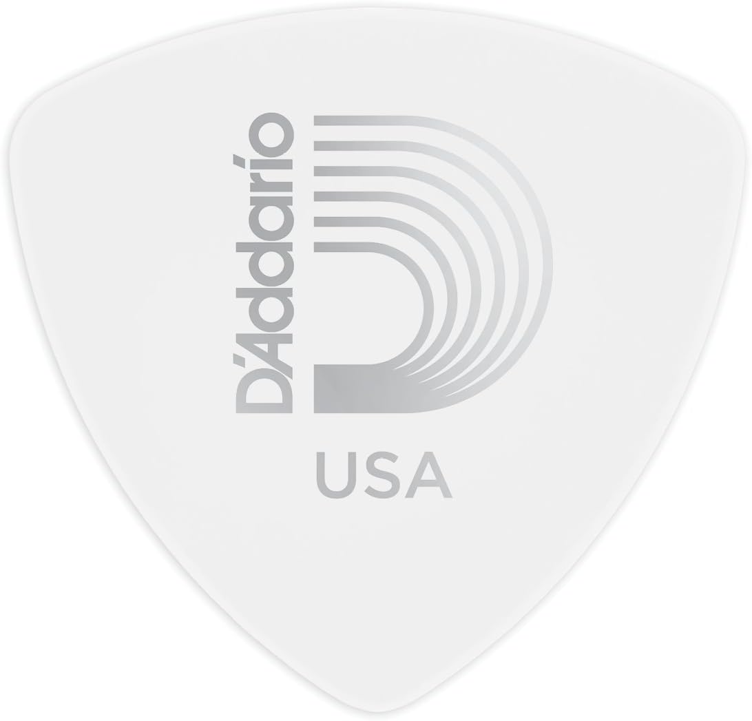 D'Addario Black Celluloid Guitar Picks, 100 pack, Light, Wide Shape