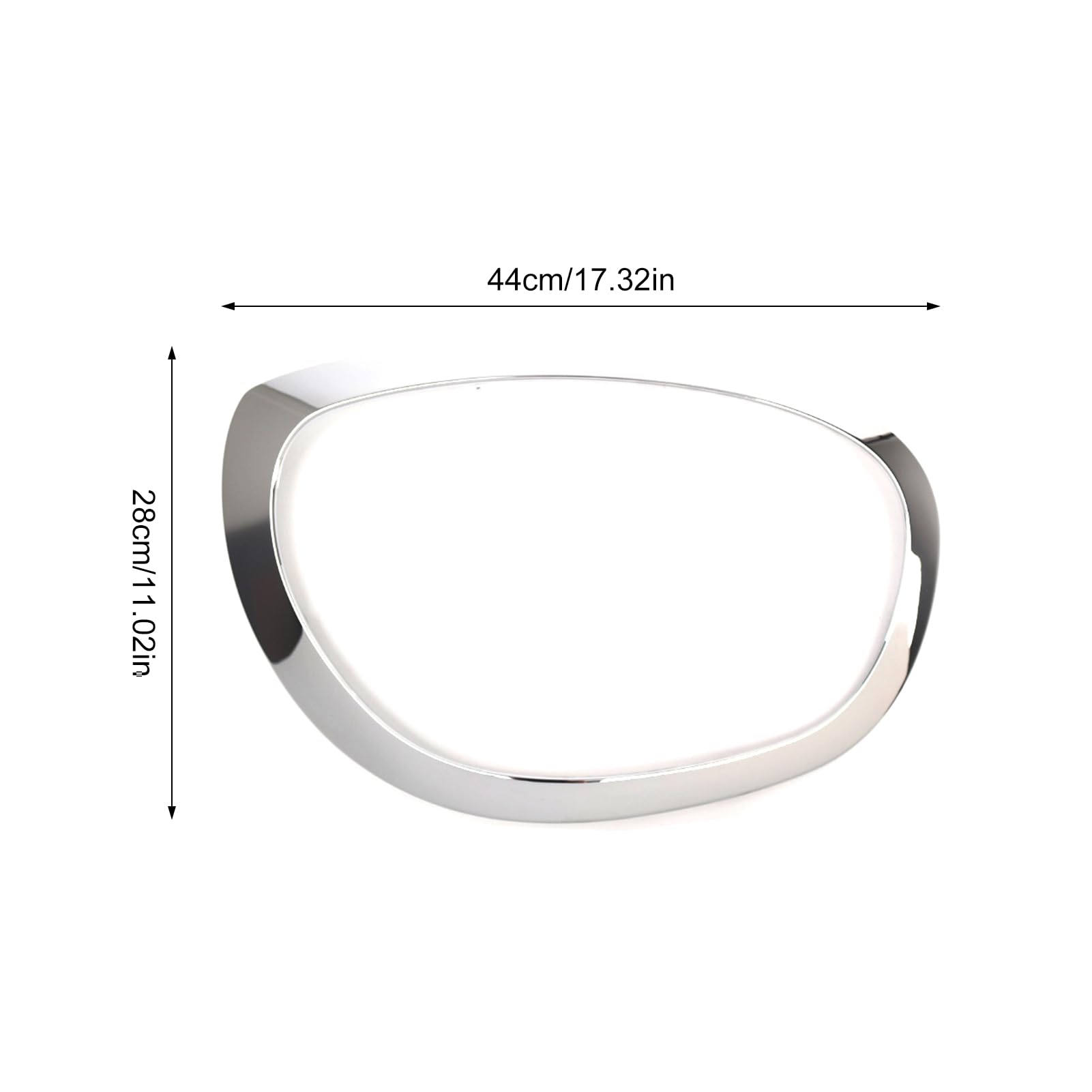 Copertura Faro Auto Raffinata Cornice per Mini F60 F61 2017-2023, Aggiornamento Istantaneo per i Proprietari di Veicoli (Argento cromato)