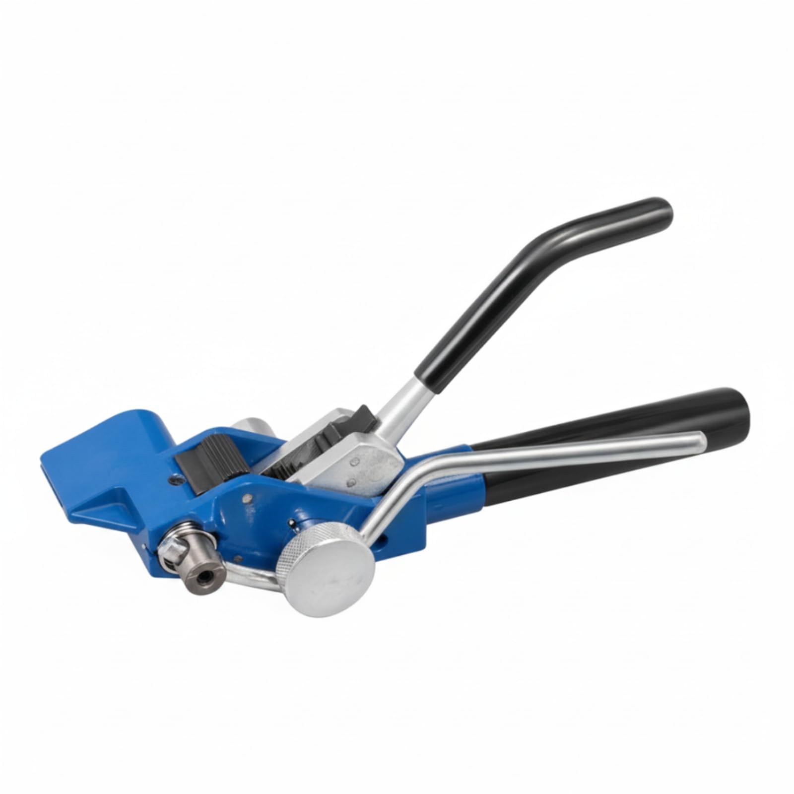 Sharplace Abrazadera Metálica Tensora Herramienta Tensionador Alicate Manual Dispositivo Engranado Acero Inoxidable Cabezal de Sujeción y Corte Adecuado para