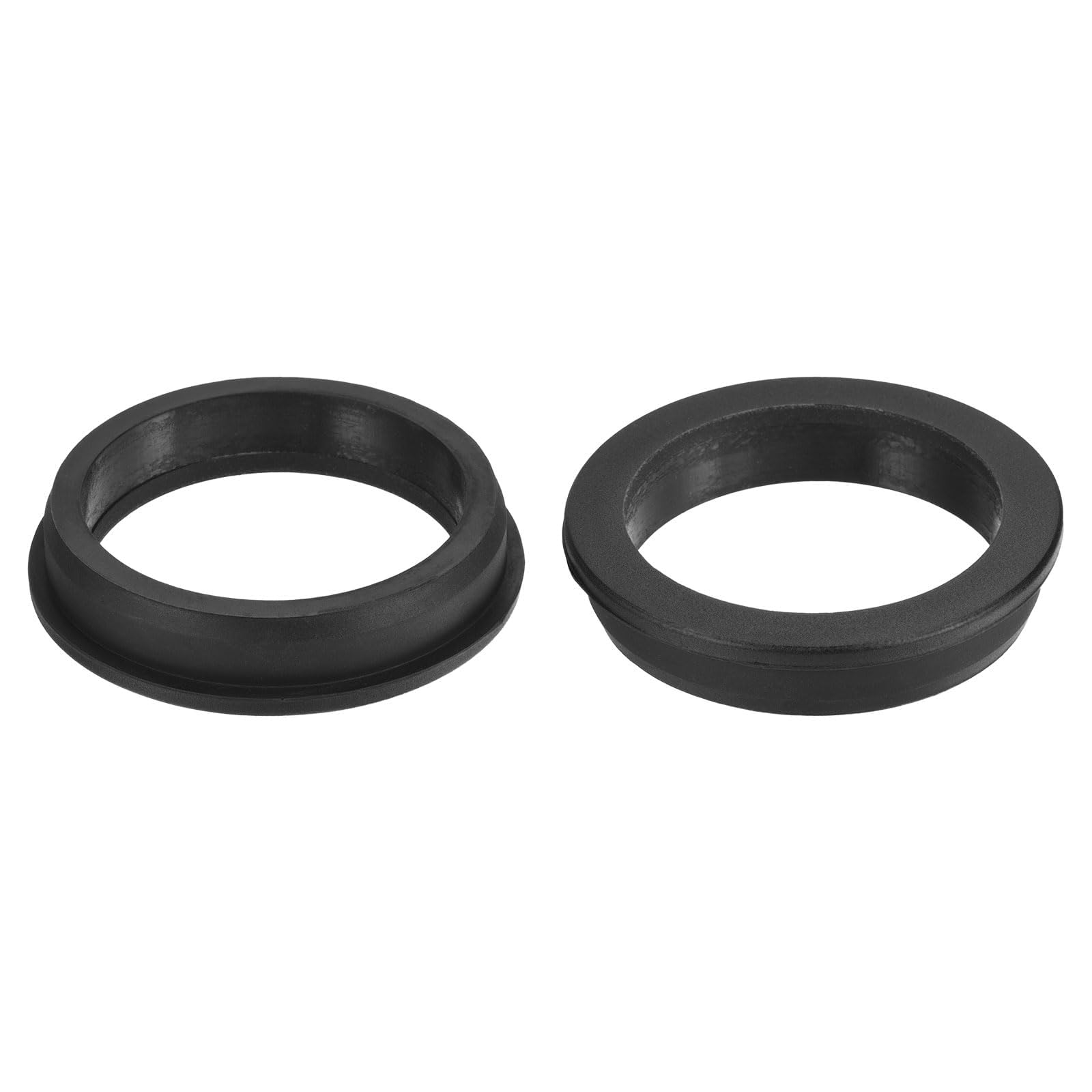 Unifizz 2Pcs Rubber Grommet 2-3/4"(70mm) Drill Hole, 2-5/16"(59mm) ID Hole Top Hat Grommet Black Silicone Hole Plug Gasket for Automotive, Machinery and Wiring Applications