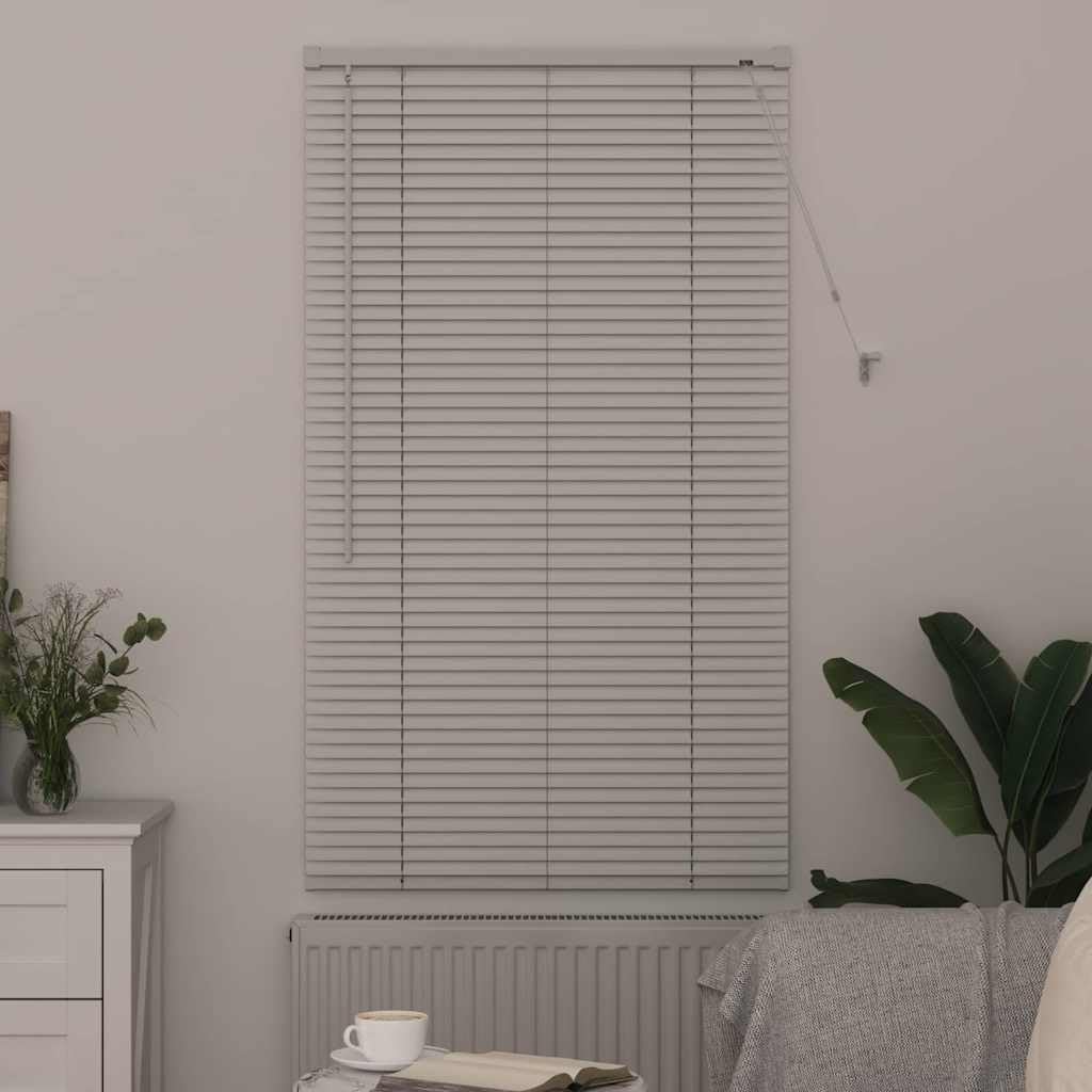 vidaXL Tendaggi a Veneziana Bianco 130 x 75 cm Alluminio, Tende a riquadro in Alluminio, Regolabili per Interni, per Controllo Luce e Privacy, perfette per la casa e L'Ufficio